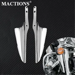 Defletores de vento para montagem em garfo dianteiro de motocicleta, defletor para harley touring road king 1995-2022 street glide flhxs electra glide flhx