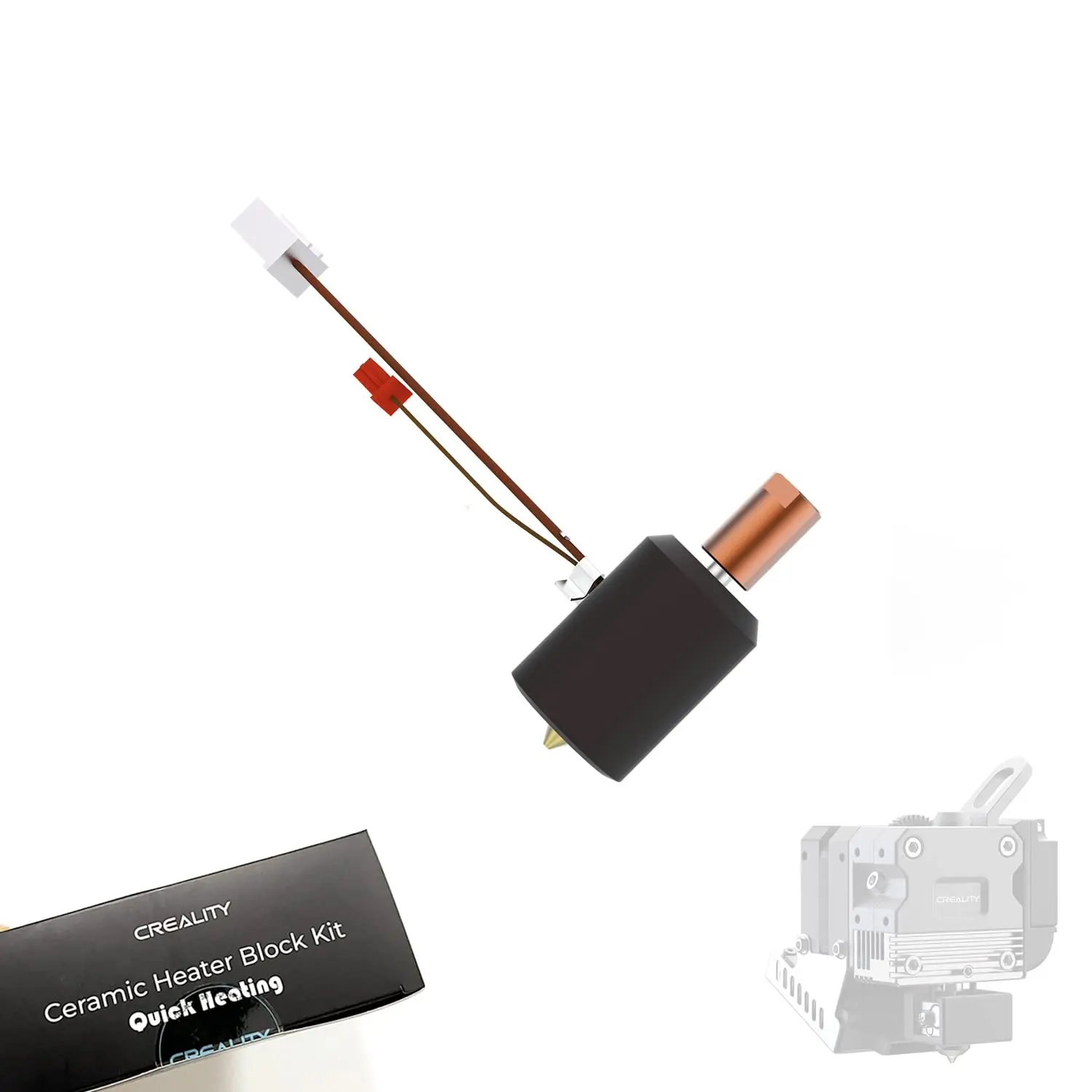 

Creality Upgrade Sprite Extruder Ceramic Heating Hotend Kit Replacement, for Ender 3 S1/Pro/Plus,CR-10 Smart Pro
