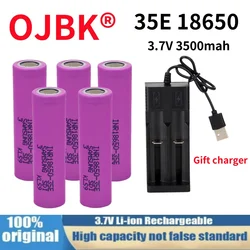 100% New Original For 18650 3500mAh 20A discharge INR18650 35E 3500mAh 18650 battery Li-ion 3.7v rechargable Battery