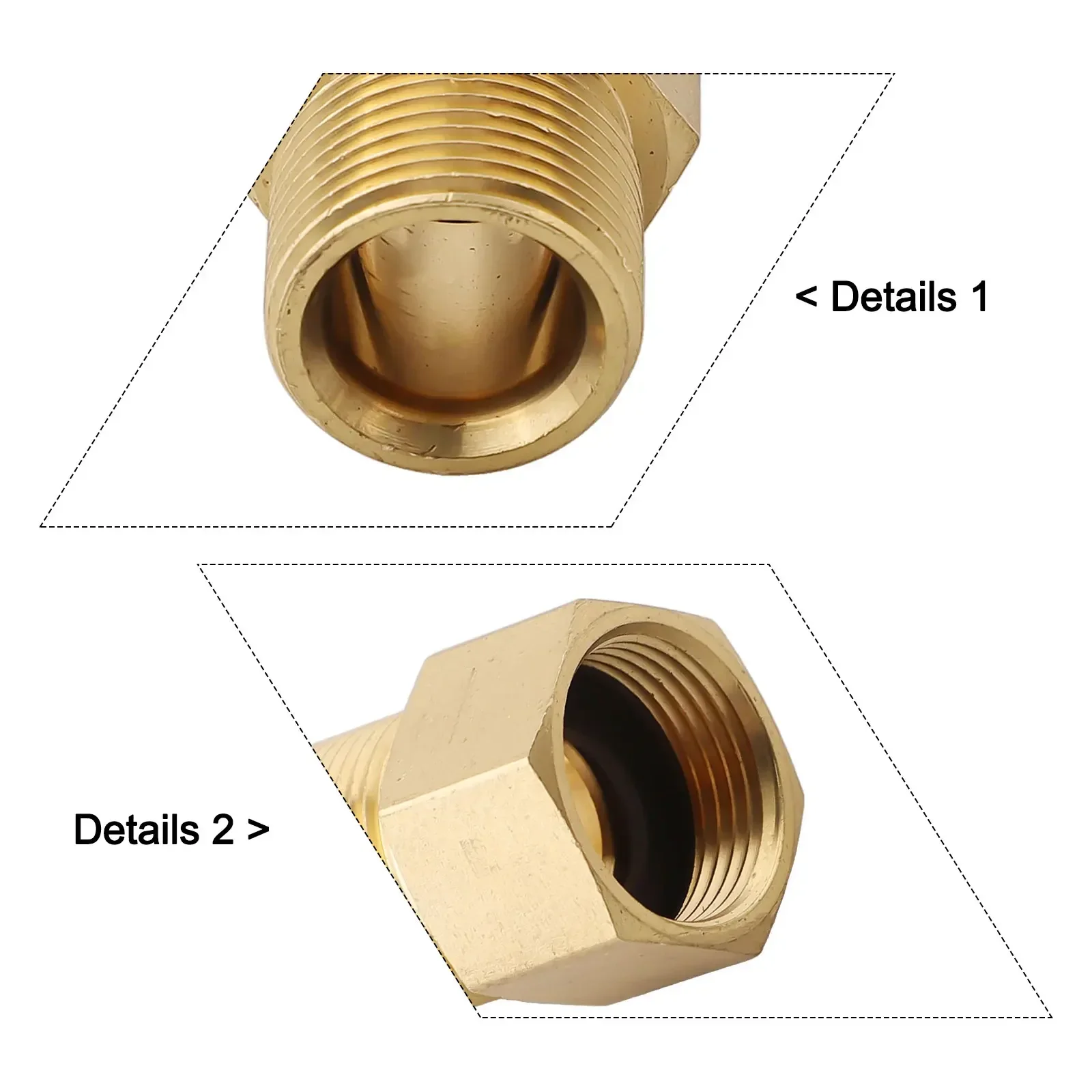 For M22 15mm Fittings M22 Metric Adapter Pressure Washing Size As Shown In The Picture Female Thread Hose Connector