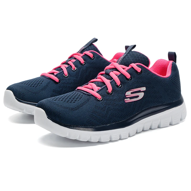 

Skechers Women's Running Shoes Low-Top Casual Shoes Wear-Resistant Cushioning Sports Shoes 12615-Nvhp