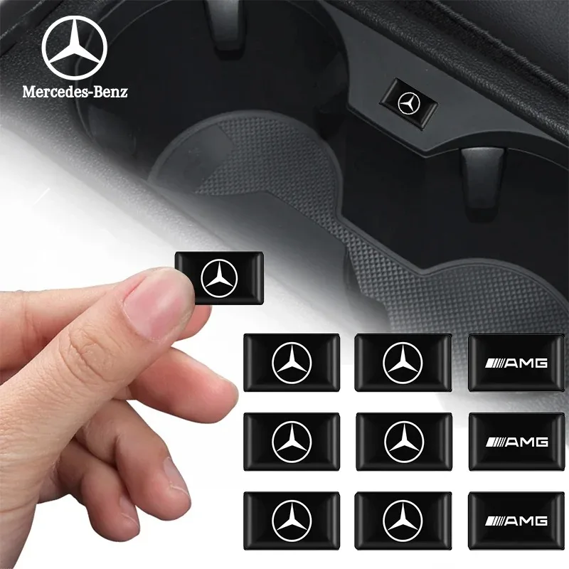 Наклейки на руль и центральные декоративные накладки (4 шт.) для Mercedes-Benz AMG W206, W204, W205, W212, W213, W221, W222, W240, W211