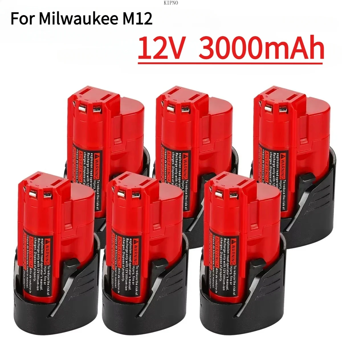 

2025 New for Milwaukee 12V M12 Battery 3Ah Compatible with for Milwaukee M12 XC 48-11-2410 48-11-2420 48-11-2411 Tools Battery