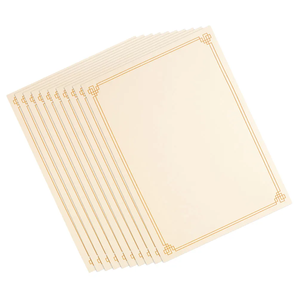 

15 Sheets Blank Certificate Paper A4 Printable Writable Diploma Paper for Award Certificates Graduation Recognition Documents