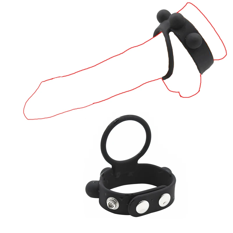 

Ejaculation Delayed Cock Rings Adjustable Silicone Penis Bondage Ball Stretcher C Ring Sex Toys for Men Sex Penis Ring Chastity