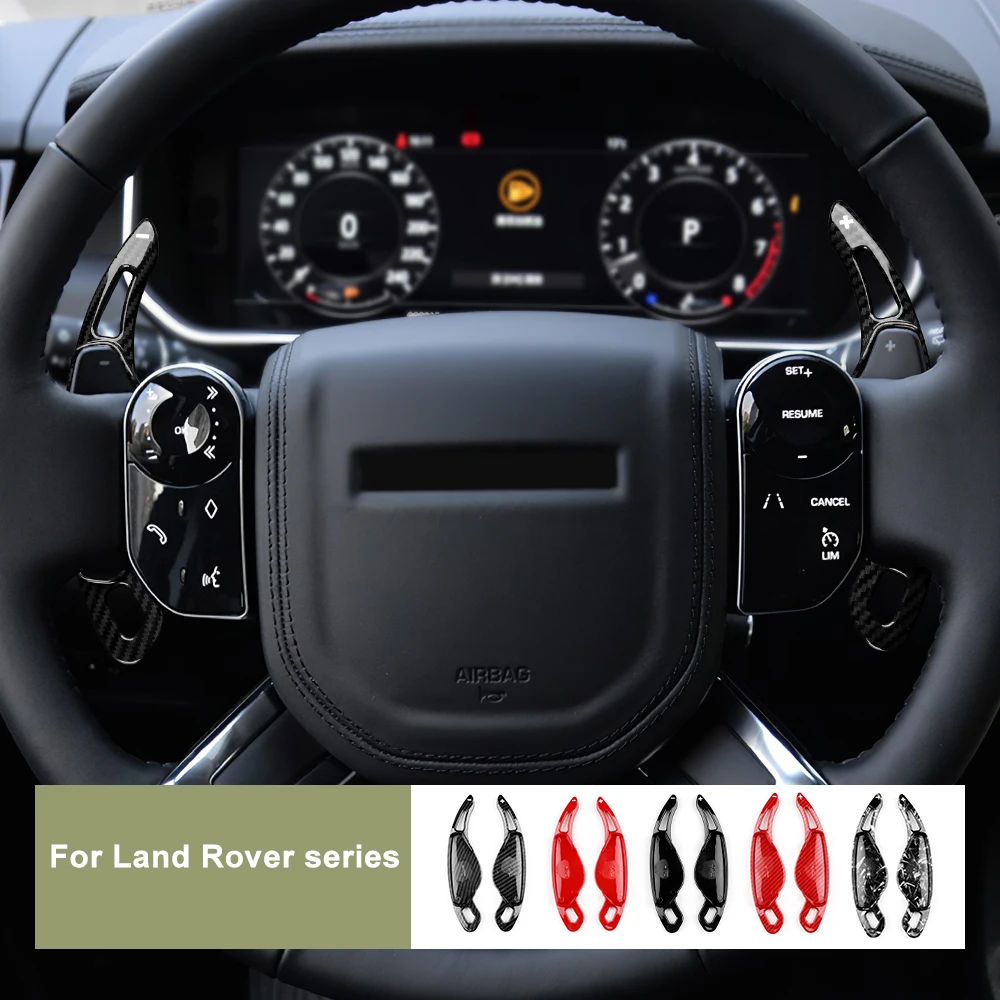 For Land Rover Range Rover Evoque 2012-2021 Discovery 2016-2021 Steering Wheel Paddle Shifters ABS Gear Shift Extensions Interio