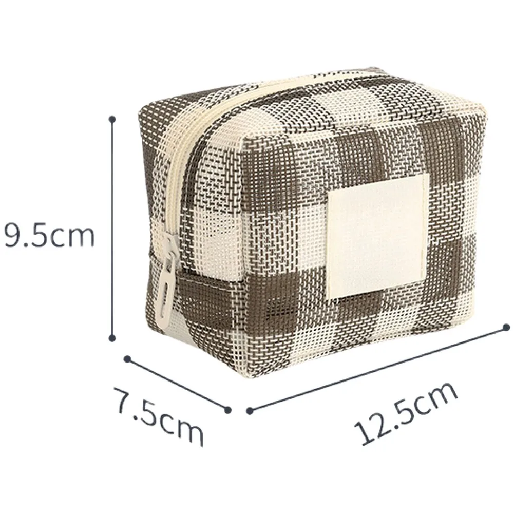 Mesh Toiletry Organizer Bag for Travel with Polyester Construction and Compact Structure Suitable for Purses and Luggage