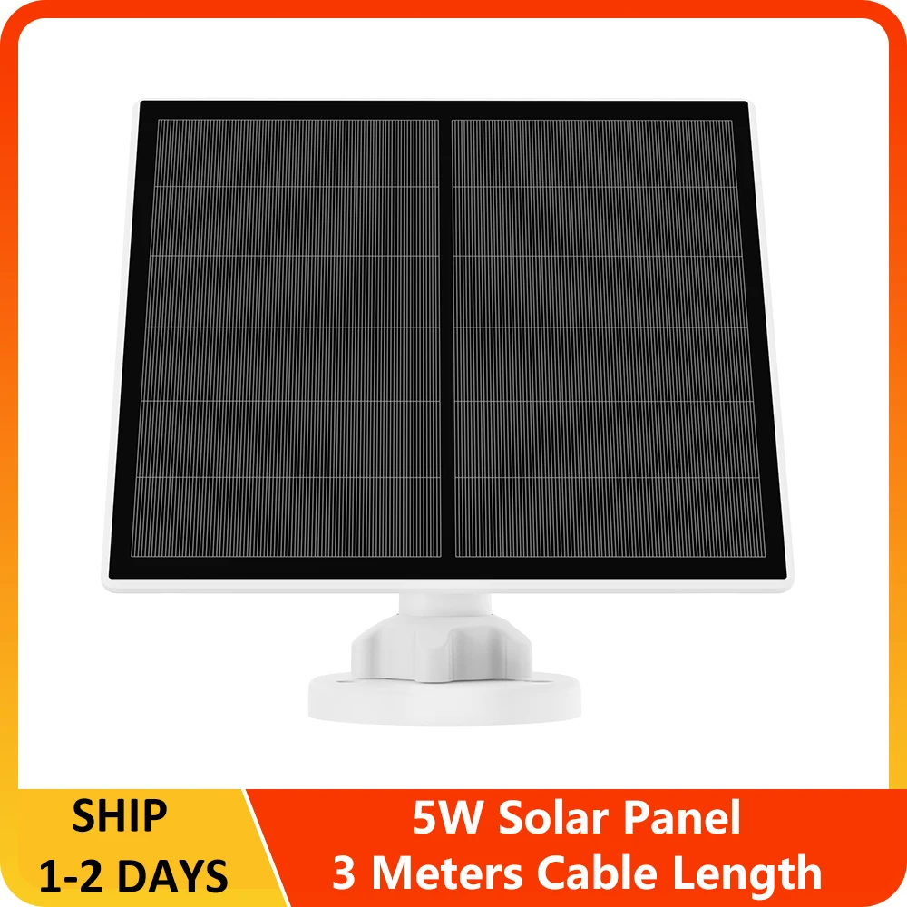 REHENTINT 5w Solar Panel Solar Panel Charger Type-C and USB Solar Panel Smart Home Waterproof Light System for Security Camera