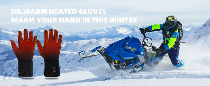 مصنع بطارية قابلة للشحن قفازات الشتاء تسخين كهربائي ركوب الدراجات الصيد الحصان التزلج قفازات التدفئة الكهربائية