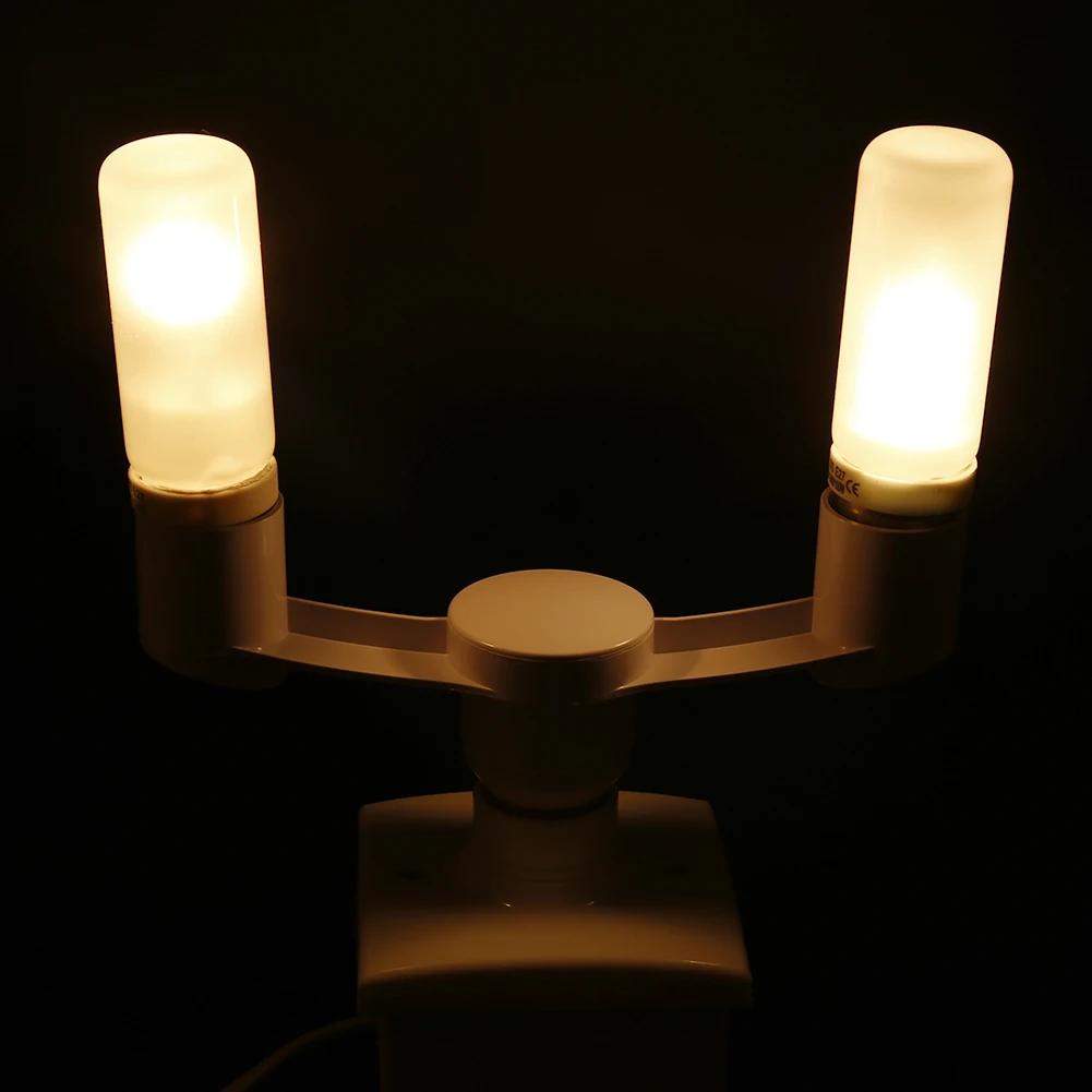 E27 に 2E27 電球ベースアダプタポータブル 85-285V LED ランプソケットライトホルダー照明アクセサリーレストランキッチン用