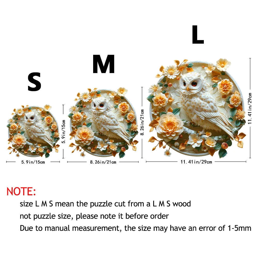 Kreatywne drewniane puzzle dla dorosłych - sowa, pingwin, drzewo szczęścia - nieregularne klocki - zabawne gry na imprezy festiwalowe,