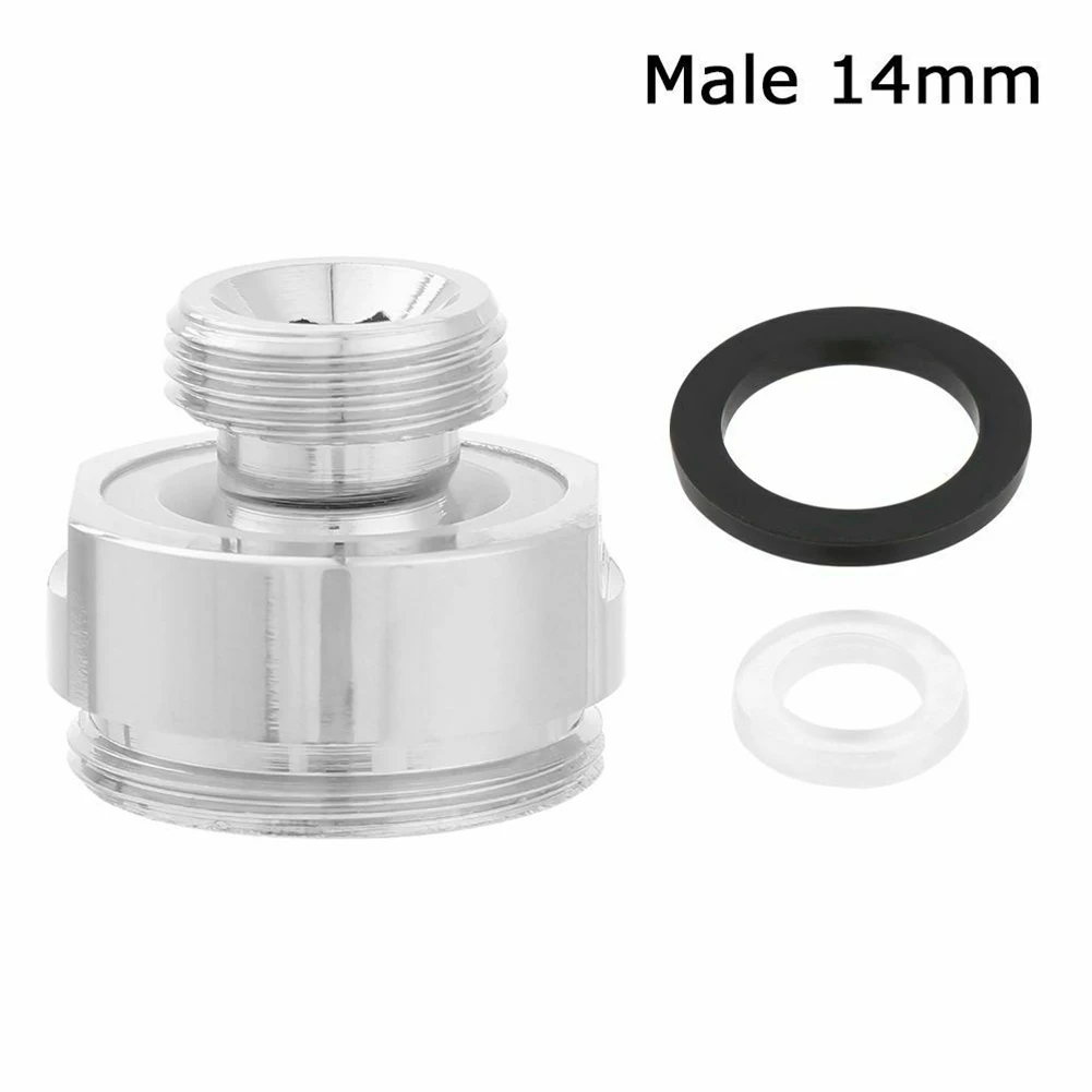 Adjustable Swivel Aerator Adapter for Faucet Tap with 360 Degree Rotation and Chrome plated Brass Construction