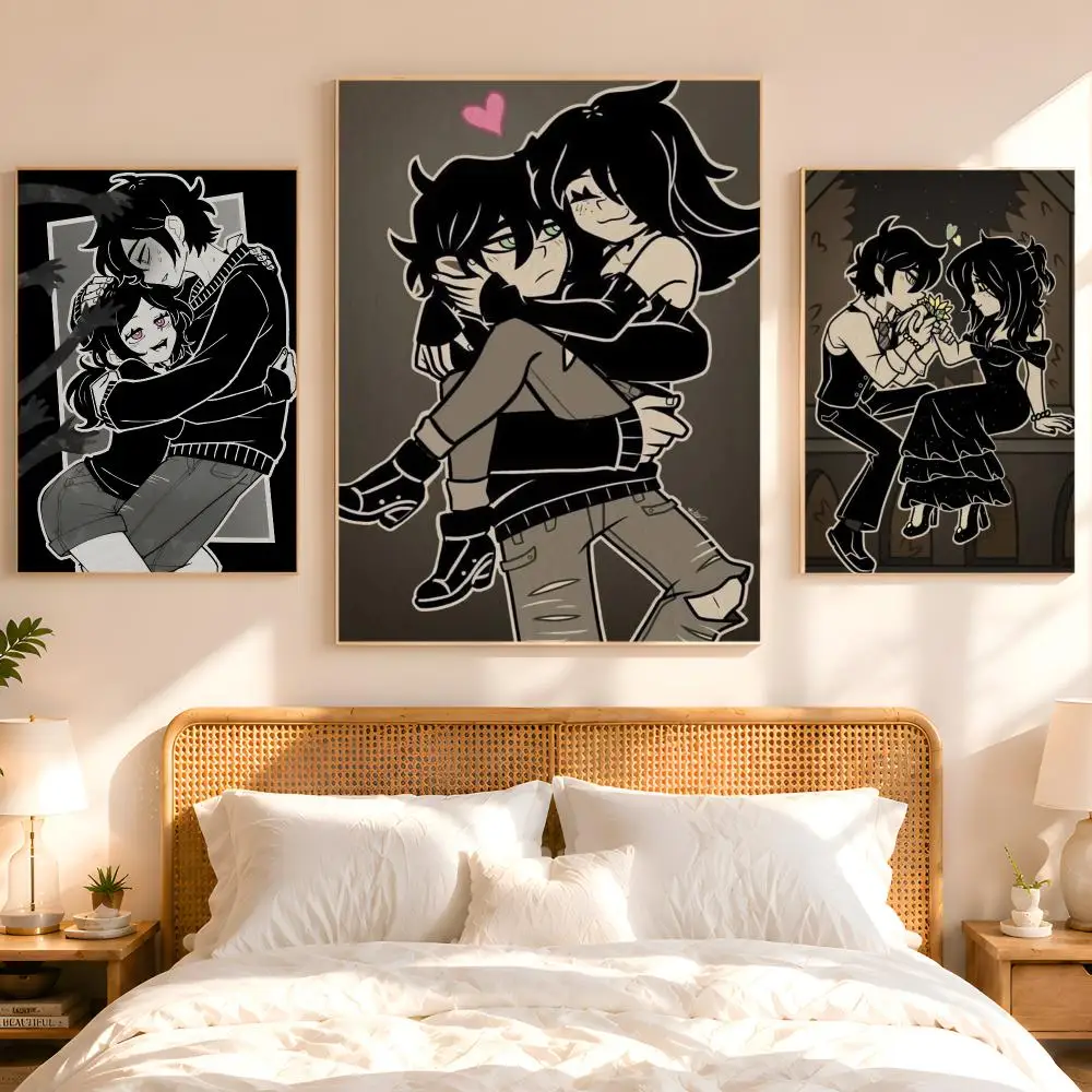 Coffin Of A-Andy And L-Leyley Poster 1PC HD Matte Peel And Stick Wall Decor For Bedroom Living Room Dorm Office