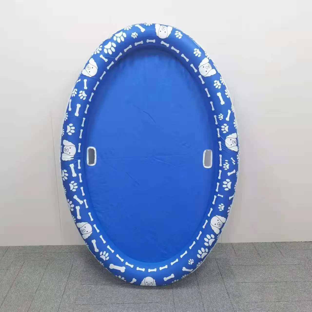 Customized inflatable pet water floating bed floating row dog swimming pool swimming pool floating mat nylon cloth cover timid d