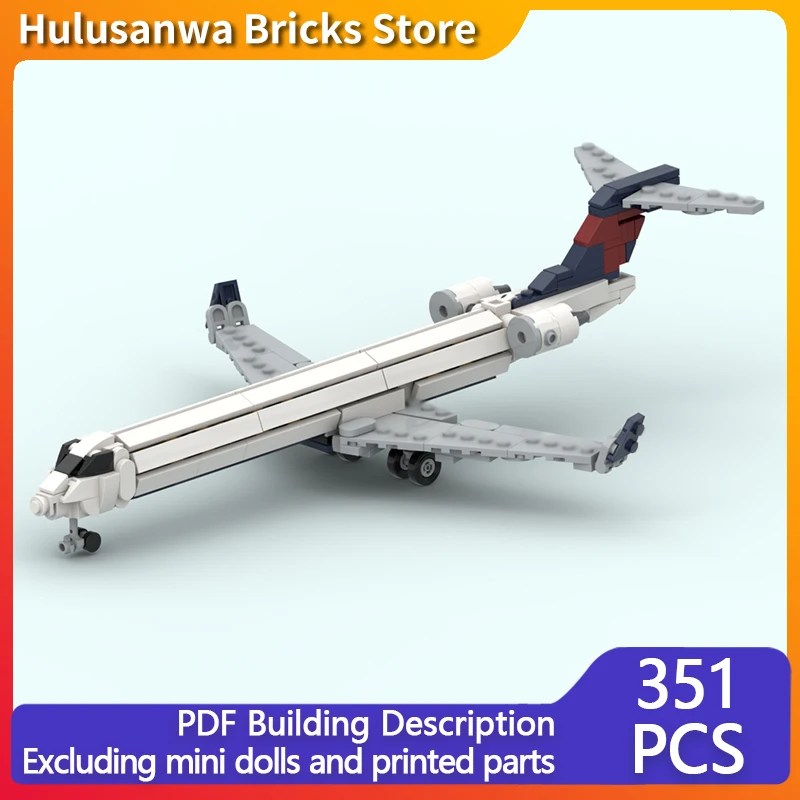 

CRJ-700 Модель гражданского авиалайнера MOC Строительные кирпичи Военное оборудование Модульная технология Подарки Праздничная сборка Детские игрушки Костюм