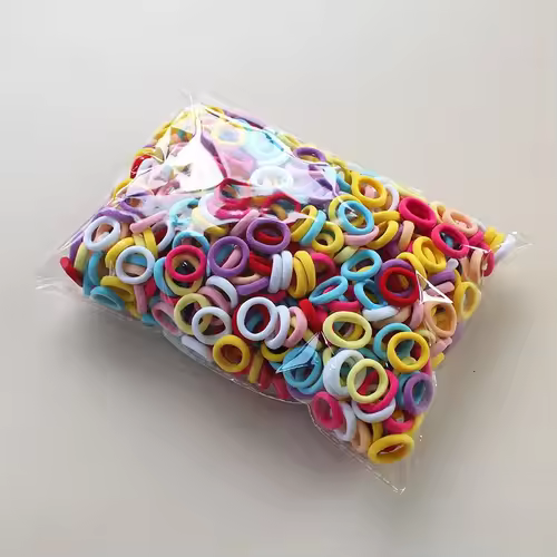 100/300/500Pcs Hair Bands for Children Colorful Nylon Scrunchie Hair Ties Rubber Band Kids Elastic Leagues Girl Hair Accessories - Image 17