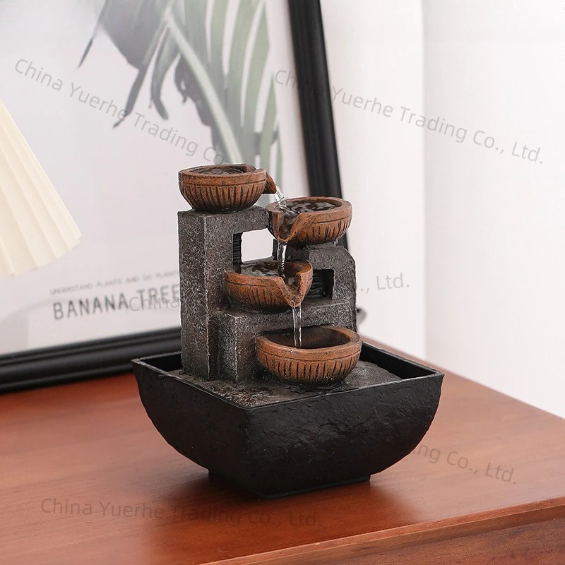 

Cai автоматический струящийся водный орнамент с циркуляционной водой, китайский журнальный столик, офисный офисный стол