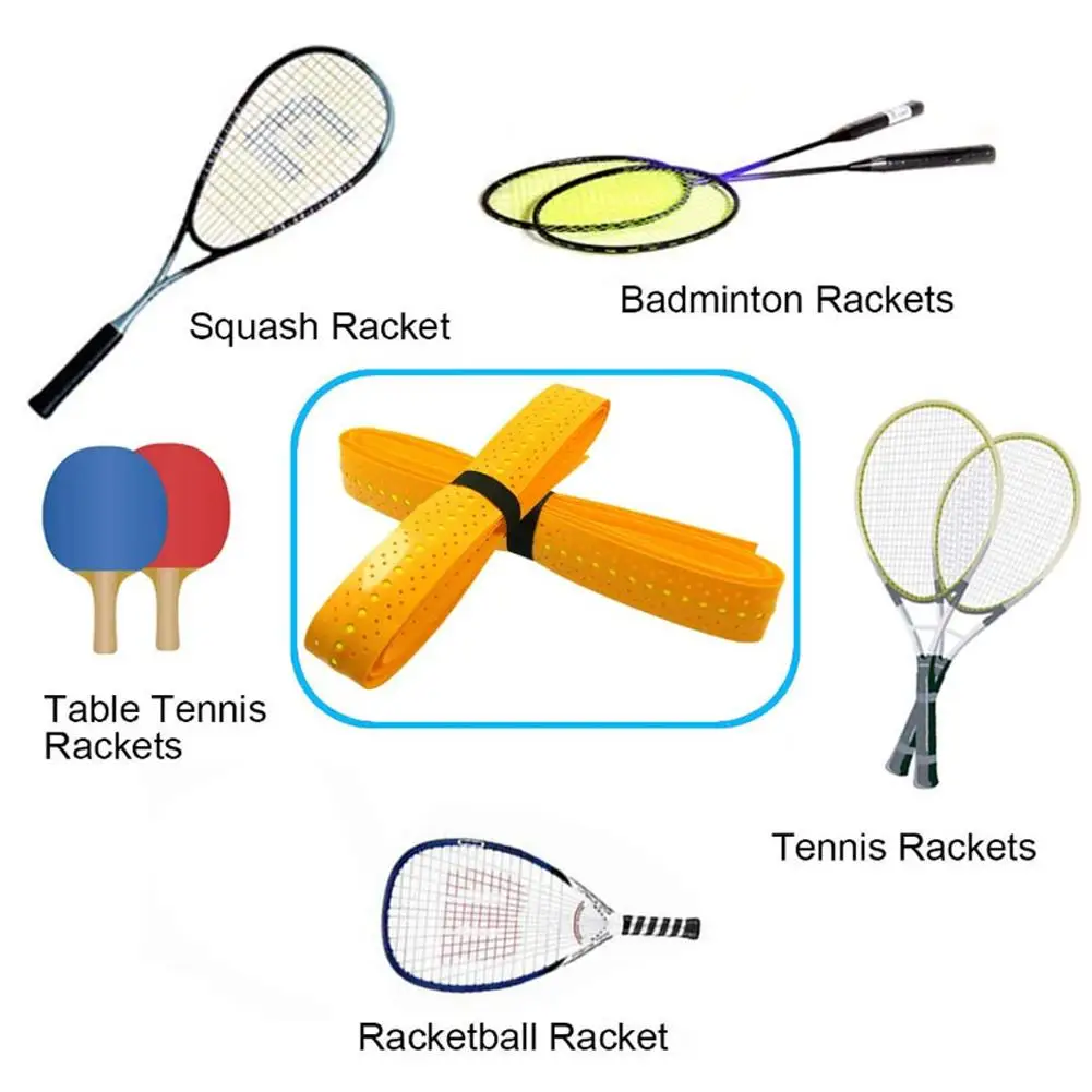 Tennis Racket Grip Tape Absorb Moisture Badminton Handle Tape Frosted Anti-Slip Overgrip For Tennis Racquet Badminton Racquet