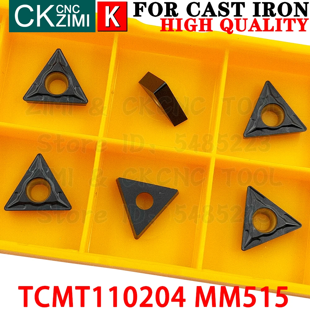 TCMT110204 UC5115 TCMT 110204 UC5115 TCMT 21.51 Chèn cacbua Đường hầm bên ngoài Công cụ chèn Công cụ cắt tiện kim loại TNMG 1604 CNC đối với gang