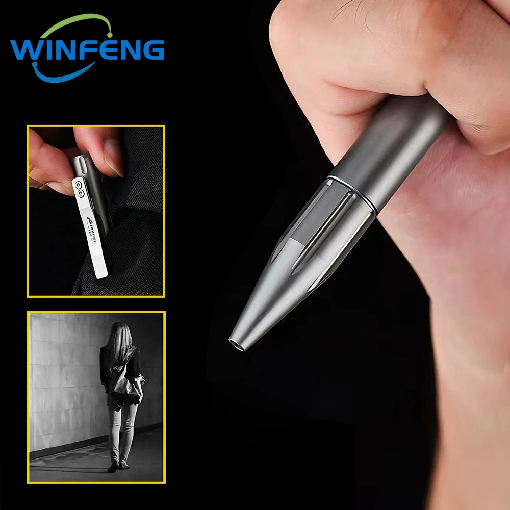 Titanium Alloy Tactical Pen Business Signature Gel Pen Self-defense Personal Security Equipment Emergency Grass Breaker