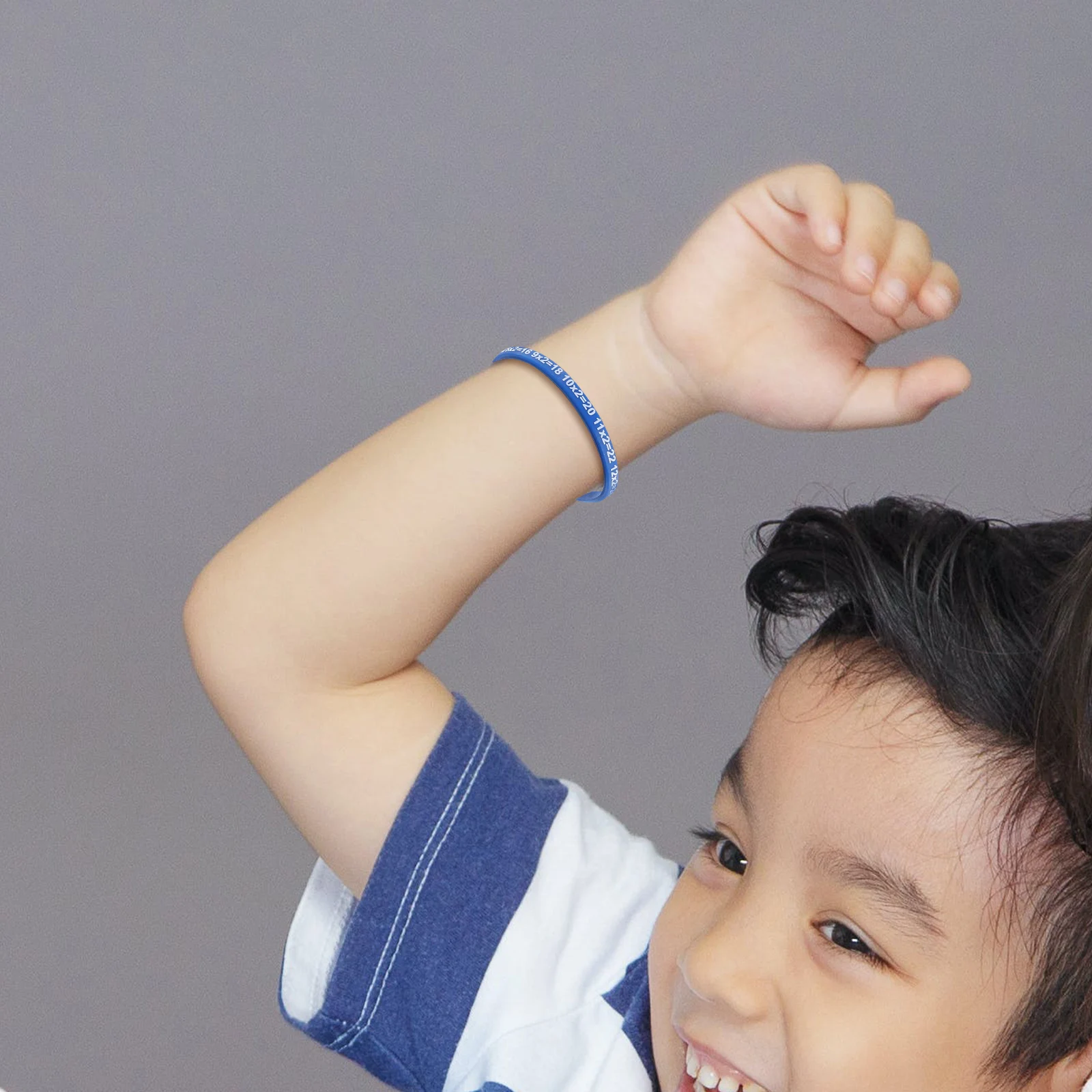 

12Pcs Multiplication Tables Wristband Student Silicone Wristband Comfortable Educational Elastic Bracelet School Fitness