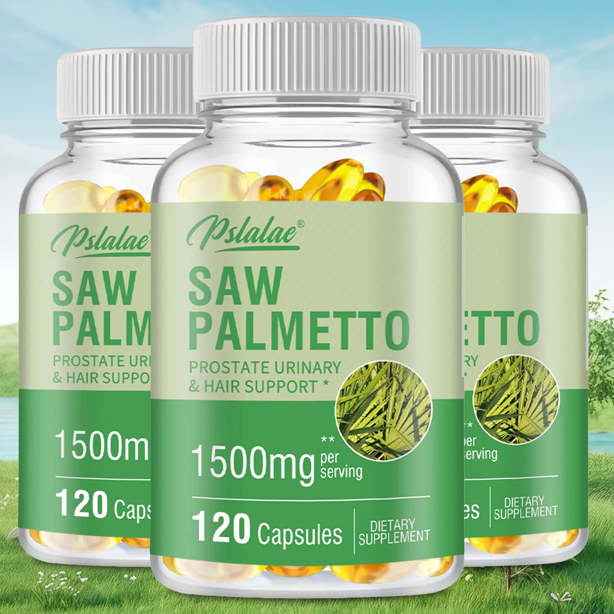 Saw Palmetto - Supports Prostate Health, Blocks DHT, Fights Hair Loss, Promotes Urinary Tract Health  - 120 Capsules