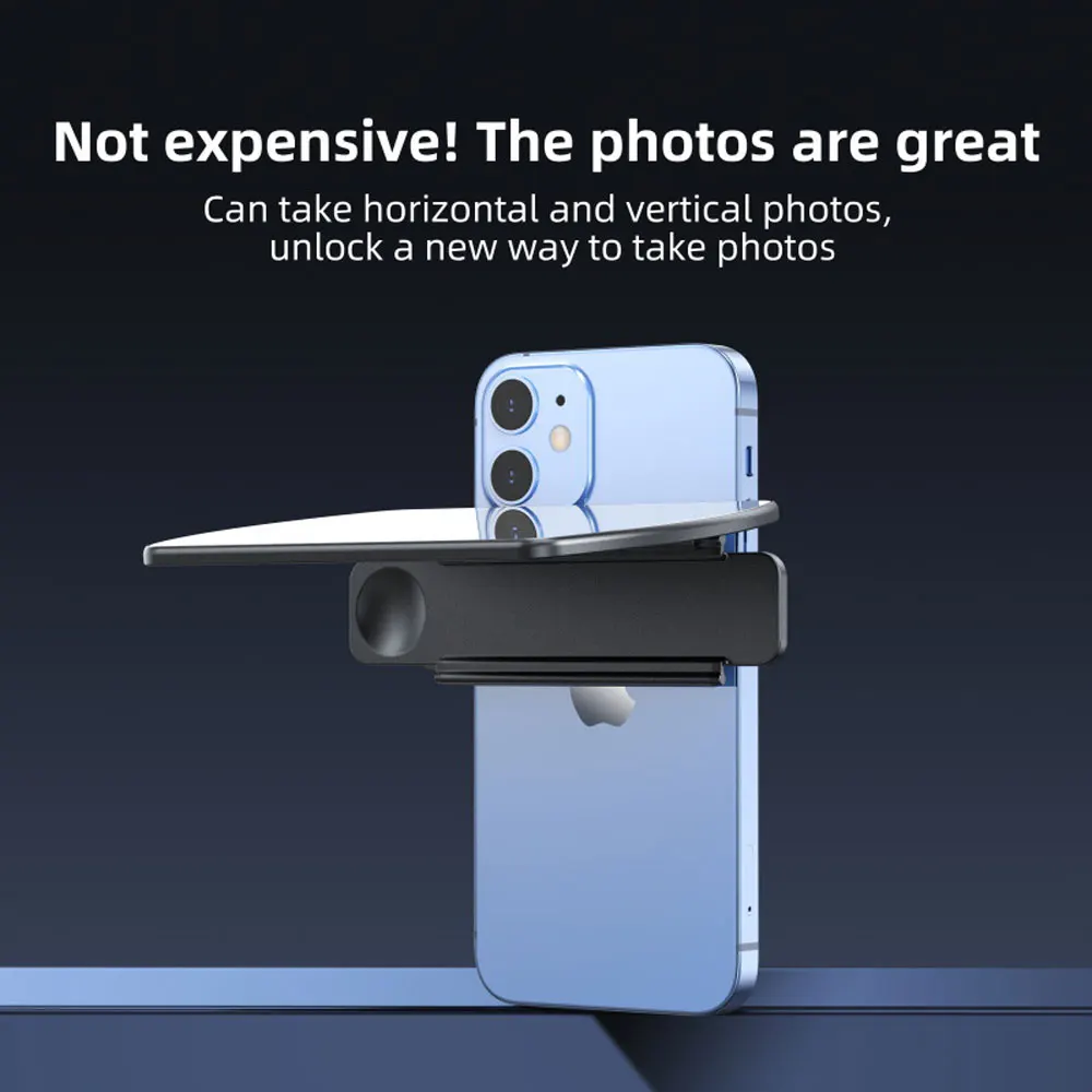 Kit clip di riflessione per specchio per fotocamera smartphone per tutti i modelli di telefoni Strumento perfetto per fotografi