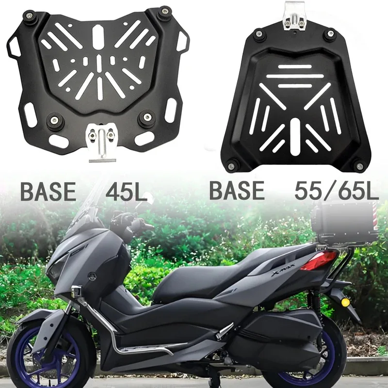 

45L 55L 65L Universal Motorcycle Tail Top Box Rear Luggage Case Base Plate Bracket Helmet Trunk Quick Release Shelf Holder