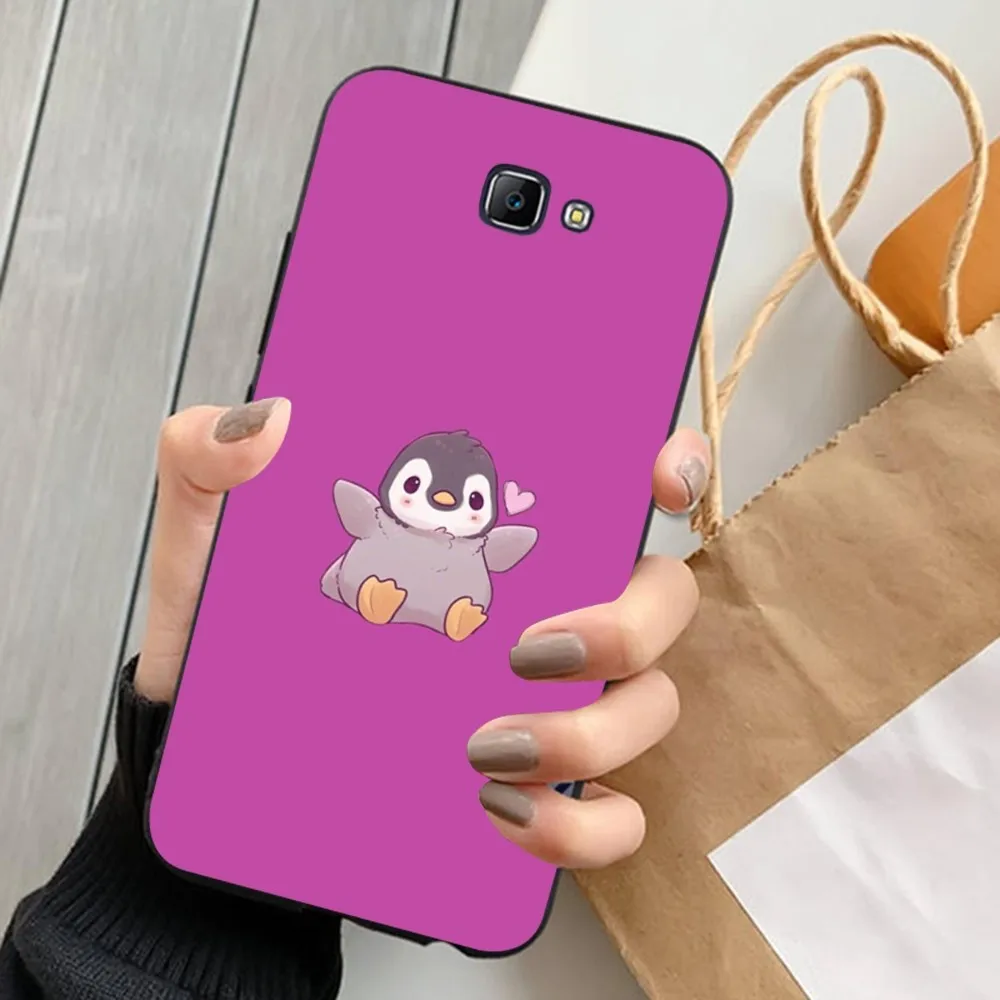 Custodia per telefono cartoon pinguino kawaii per Samsung J 7 plus 7core J7 neo J6 plus prime J6 J4 J5 Cover mobile