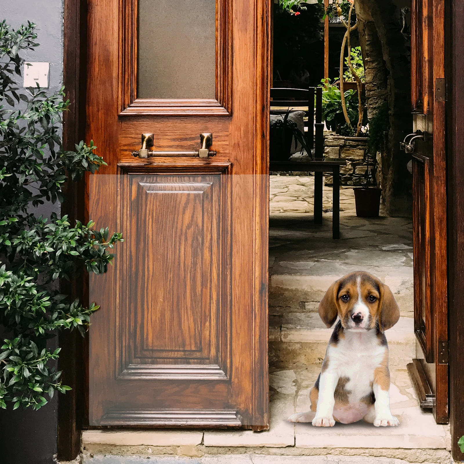 

2Pcs Dog Scratch Door Protector Durable PVC Stickers Anti-Claw Door Guard Patch Furniture Protection Sticker Indoor Use