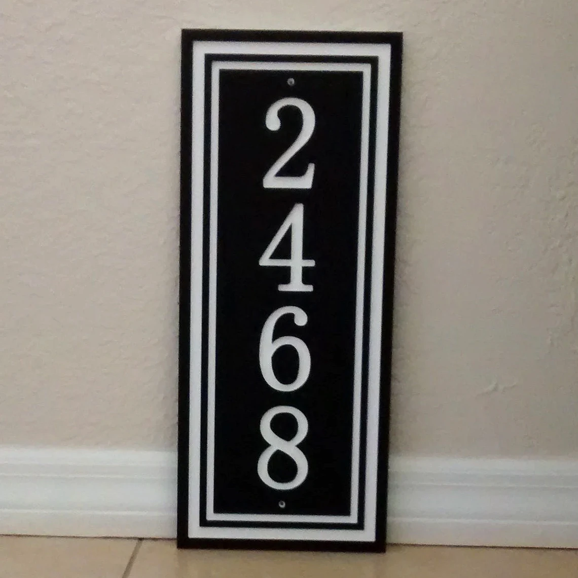 House Number Plaque, Number Plaque, Address Plaque, House Number Horizontal, Address Sign, Out Door Sign, Custom House Numbers,