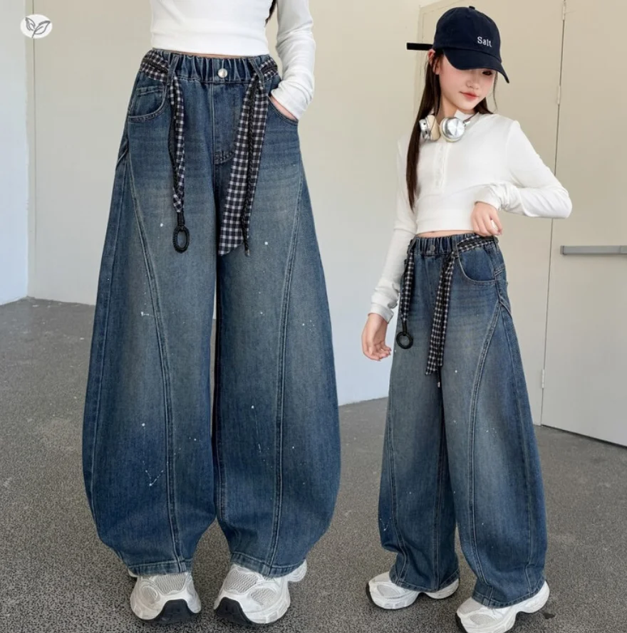 2026 Autumn New Fashionable Children's Clothing Girls' Loose Wide Leg Pants