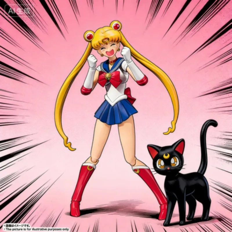 

Распродажа! Оригинальная фигурка Bandai Sailor Moon Mol Kit SHF, коллекционная анимационная фигурка Sailor Moon, игрушки Mol Toys Gi