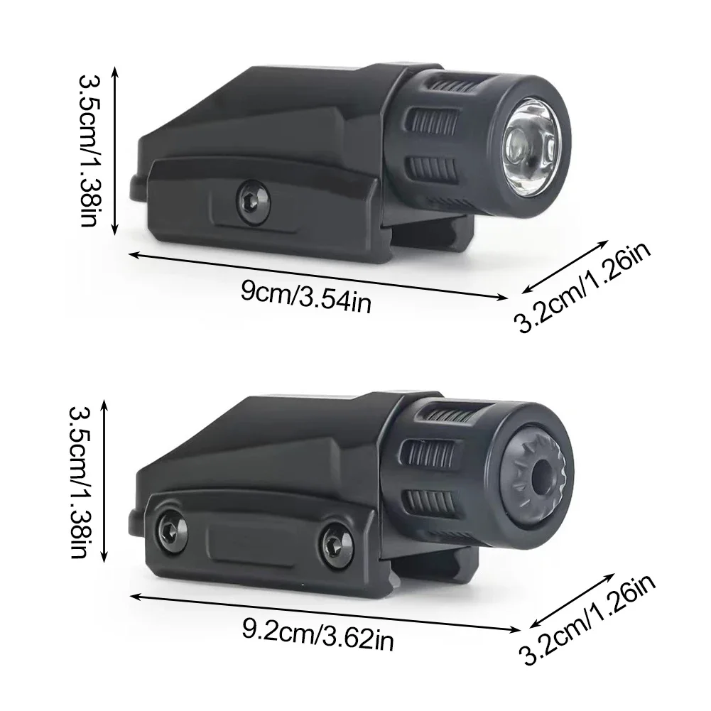 1PC Tactical ABS Infrared Flashlight Base M416/M1911/ Glock G18 Toy Soft Bullet Gun Accessories 20MM Guide Rail Available