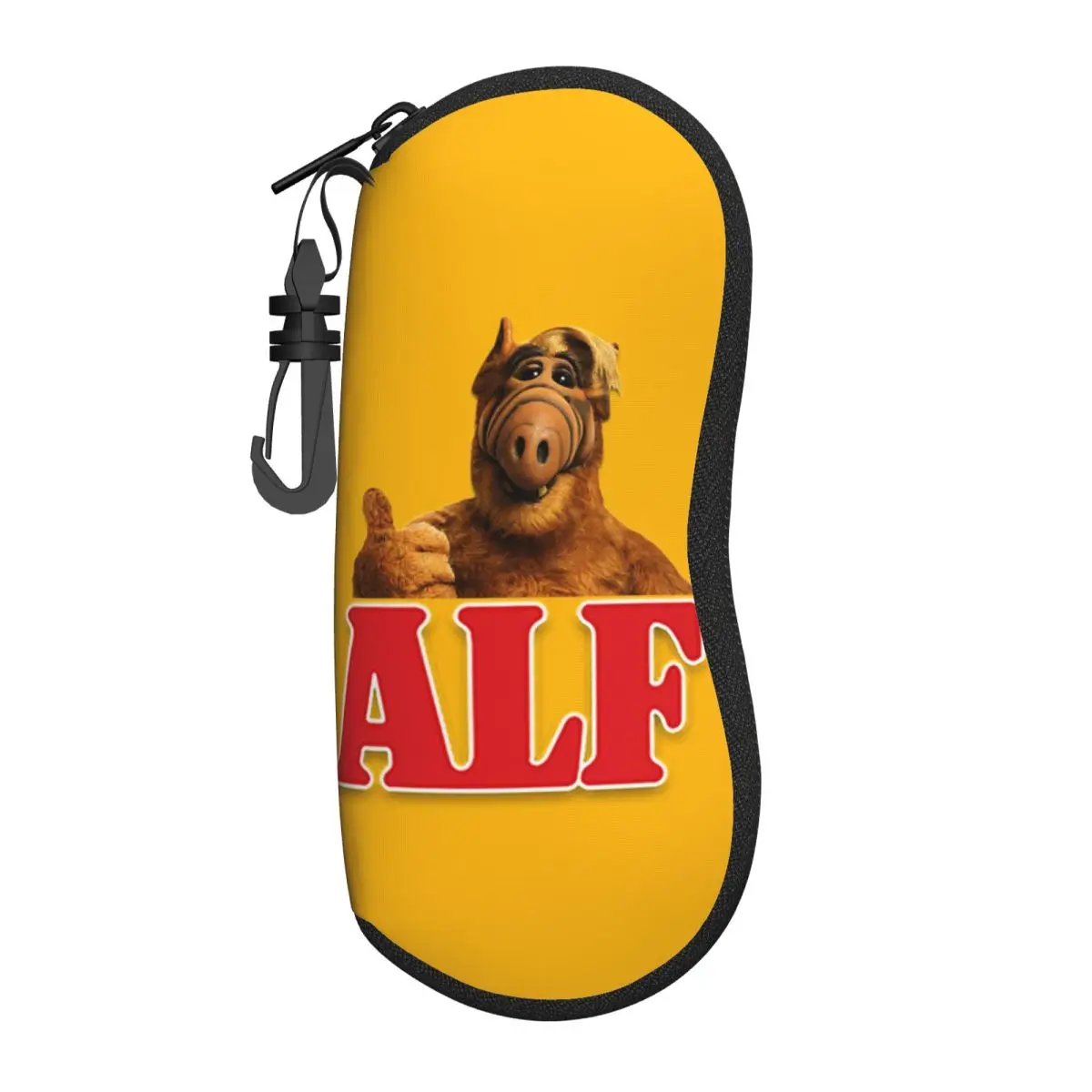 Custom ALF Alien Life Form Sunglasses Soft Case Neoprene Zipper Sci Fi TV Show Shell Eyeglass Case Protective Box For Glasses