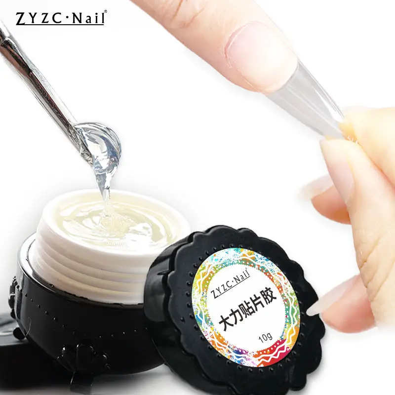10ml ZYZC High Quality Professional UV LED Color Gel Nail Tips Glue Gel with Long Lasting Quick Building Nail Extend Tool