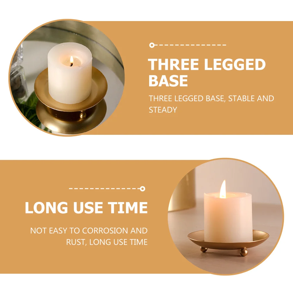 

Exquisite Tray for Pillar Candles Modern Minimalist Style Home Decor Accessory Decorative Holder