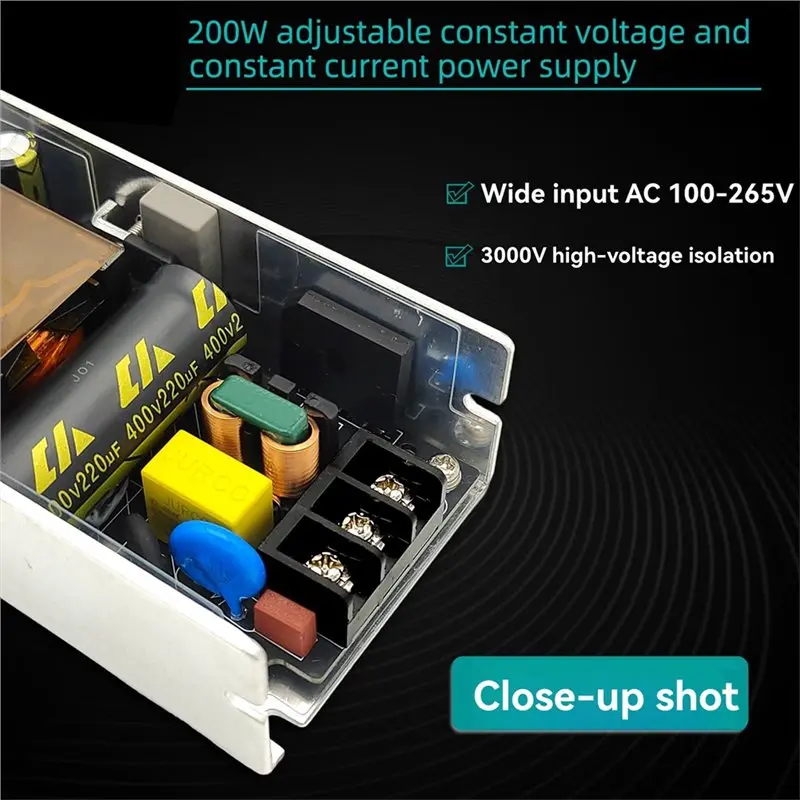 【MUST-HAVE】High Power 200W 12V16A Switch Power Board Module For Industrial Control& Stage Lighting Applications