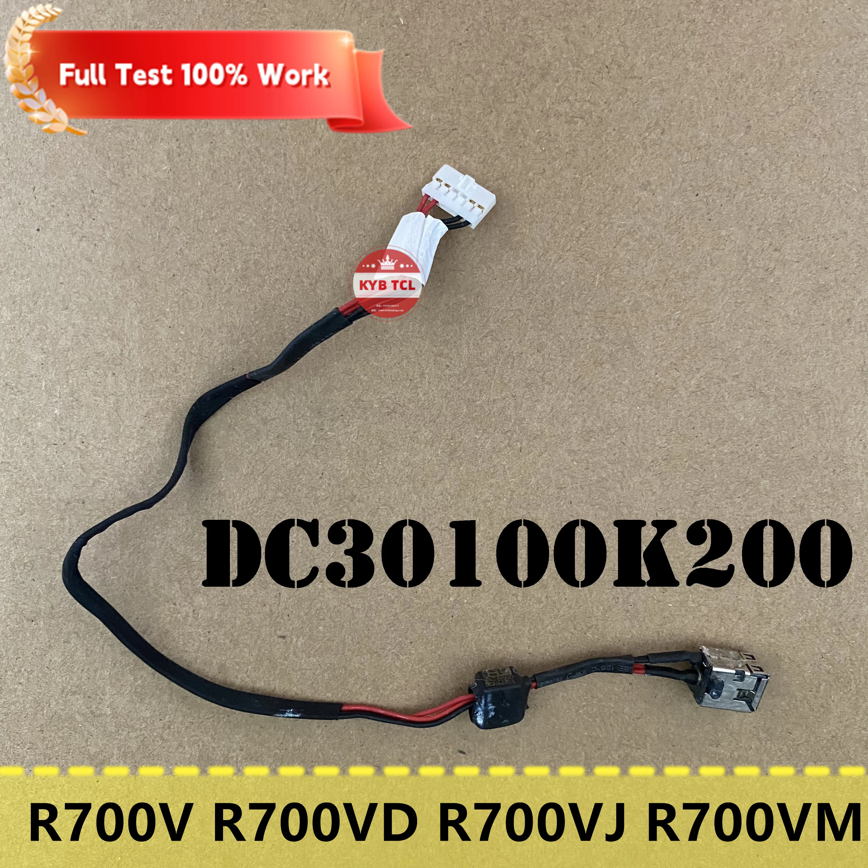 For ASUS R700V R700VD R700VJ R700VM QCL70 R700VJ-TY184H Laptop Power Connector Power Socket w/Cable Notebook DC30100K200