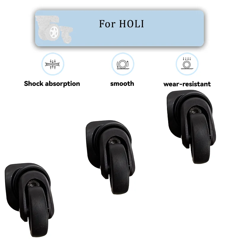 

For HO LI A50 "Quiet PU Luggage Wheel Replacement - 360° Swivel Bearings Wheels for Suitcase Repair (2/4 Pcs)"