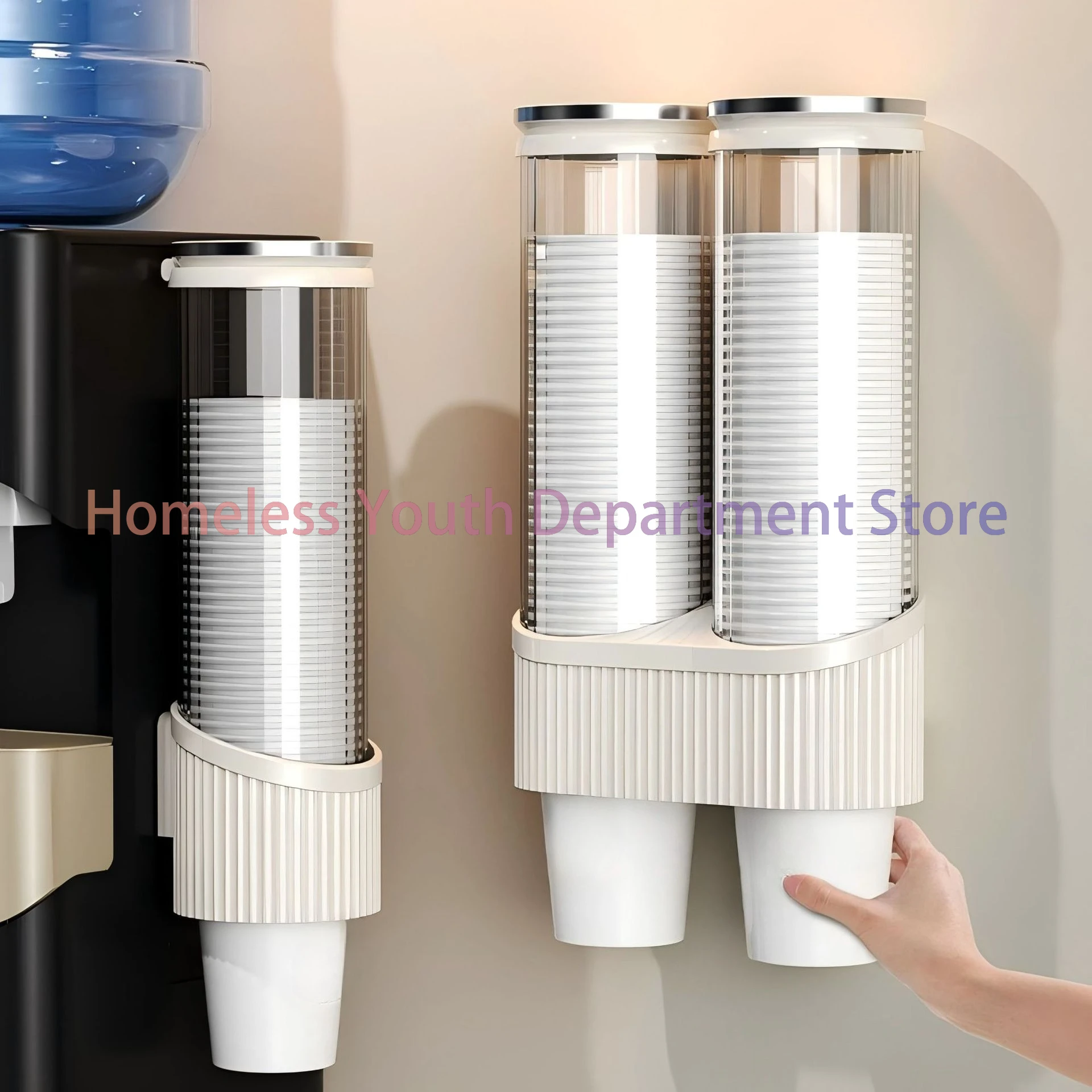 Disposable cup wall-mounted cup picker