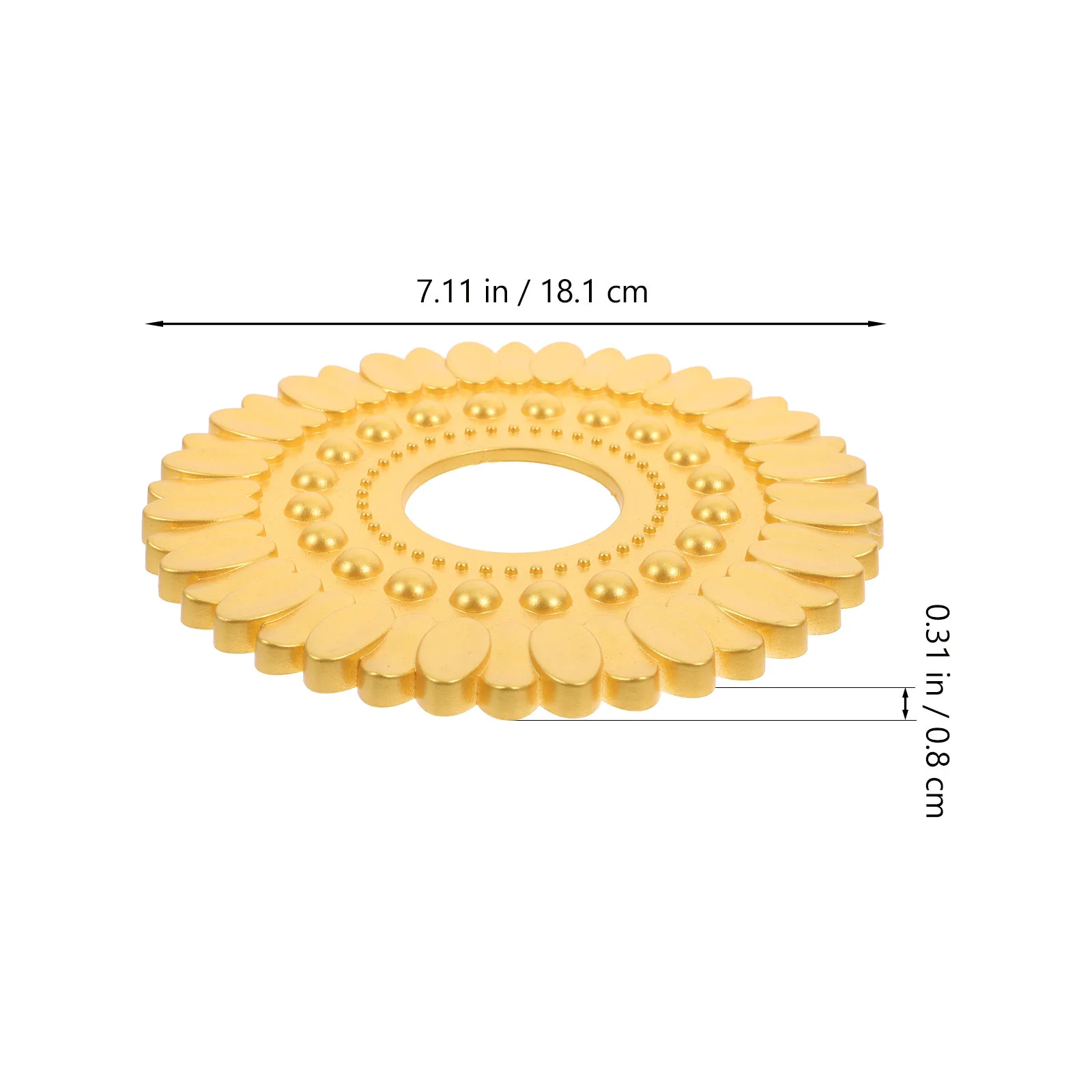 European Style Round Ceiling Medallion Ps Decorative Lighting Fan Mounting Plate Indoor Ornament Ceiling Round Medallion