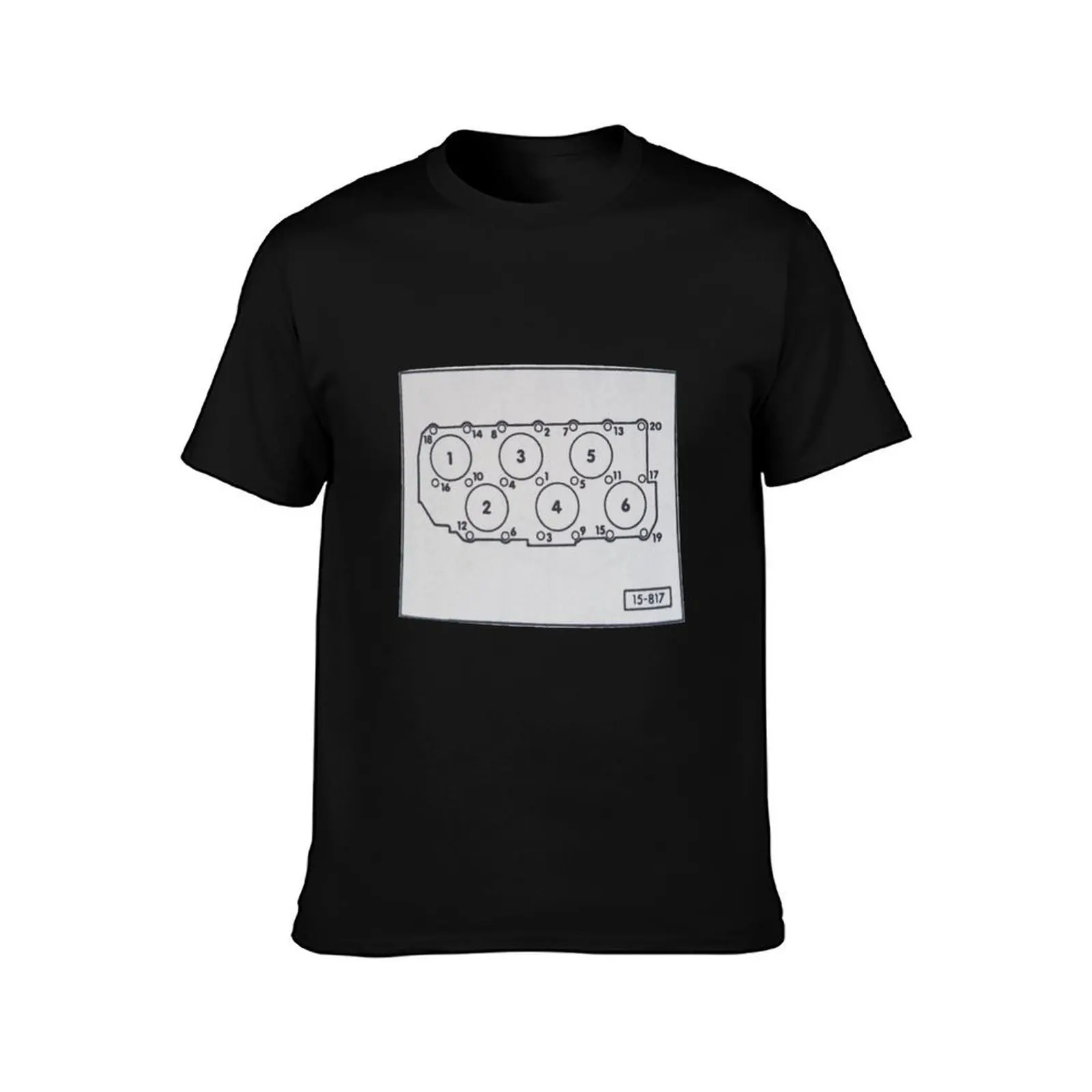 VR6 Cylinder head diagram T-Shirt Essential Solid Color T-Shirt
