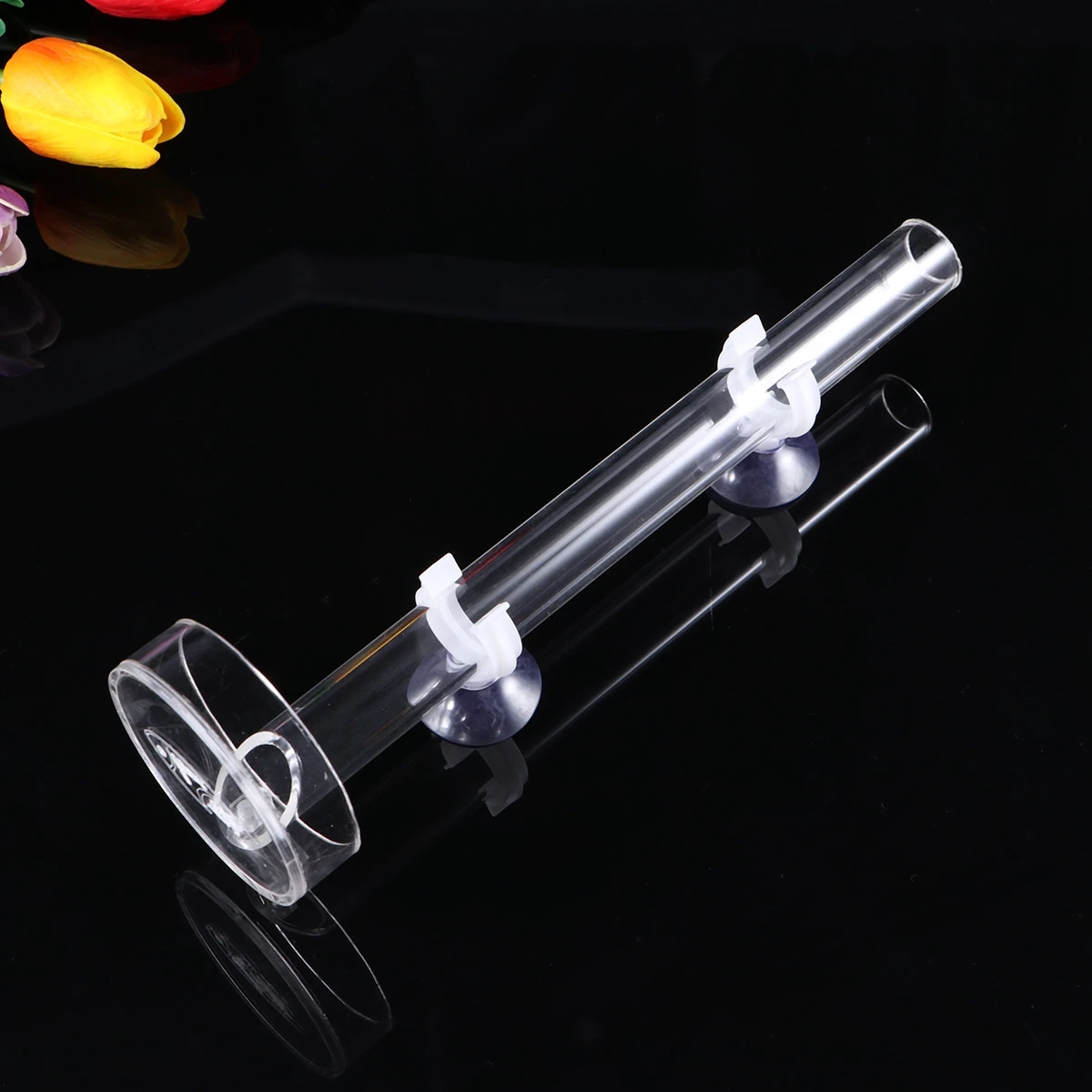 

Durable Clear Acrylic Shrimp Feeding Tray Feeder Tube Assembled for Planted Aquarium Crystal Red Cherry Dwarf Shrimp