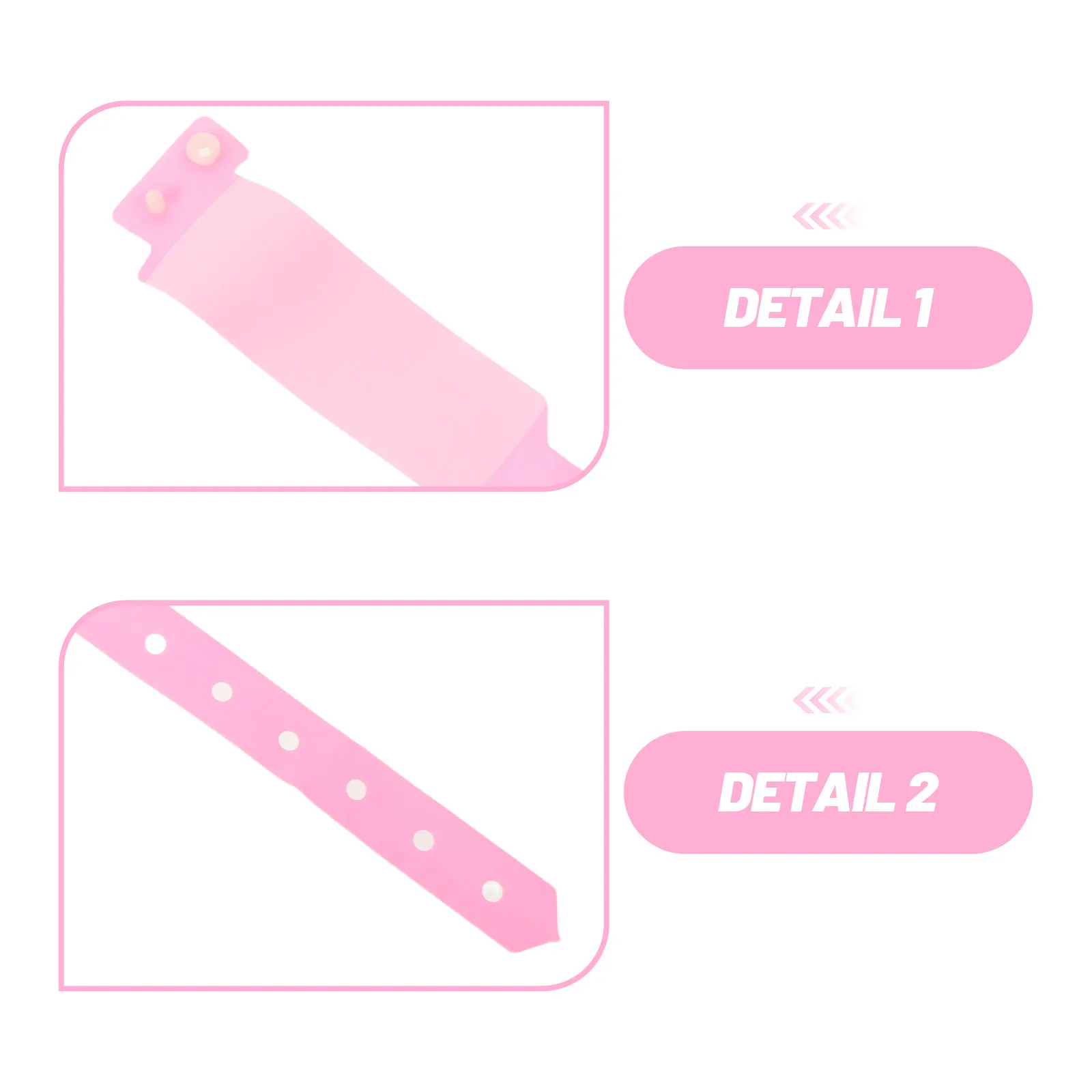 100Pcs Disposable Hospital Wristbands Waterproof Adjustable Patient Id Bands Writing Space Tamper-Proof Adult Clinic