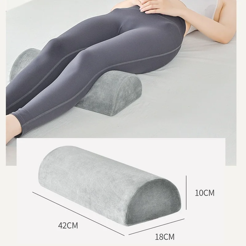 Almohada ortopédica para dormir, almohada para cuello, rodillas, piernas, espuma de memoria, media luna, cama de cuña ajustable