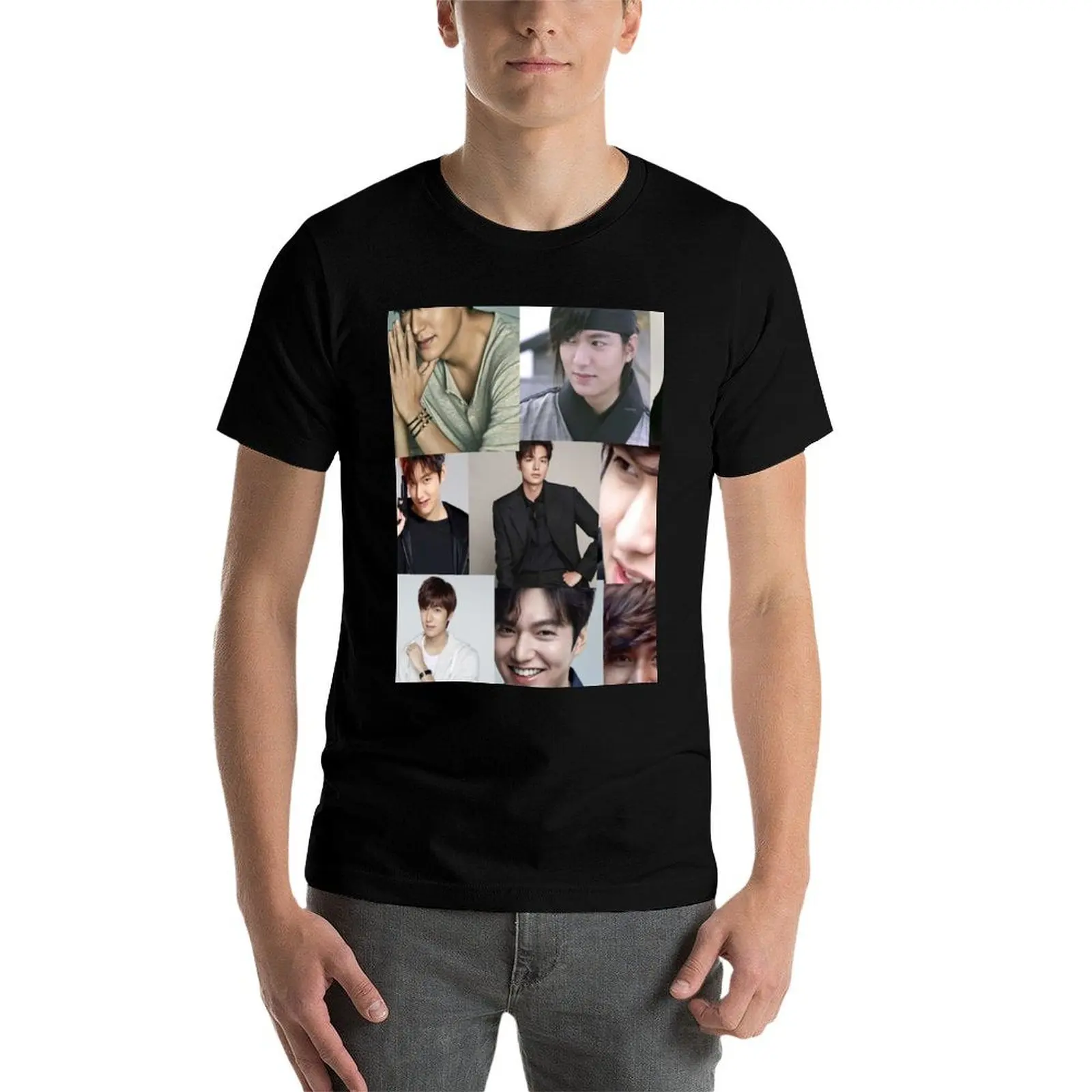 

Lee min ho T-Shirt anime t shirts for man t shirts with prints t shirt for man 100 percent cotton T-Shirt