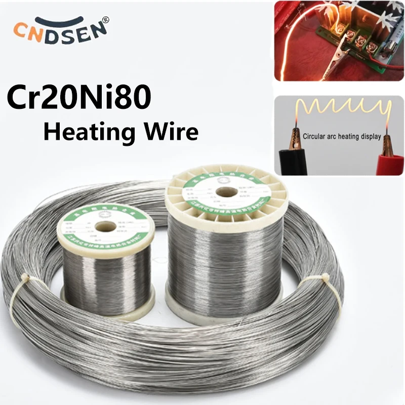 5/10M Cr20Ni80 Heating Wire Nichrome Wire Resistance Wires For Cutting Foam Alloy Heating Yarn Dia 0.1-1.5mm