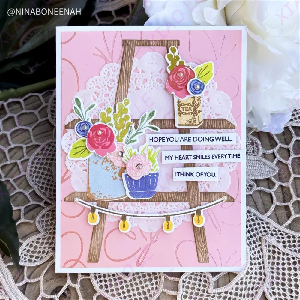 Newest Well Traveled Winged Serenity Metal Cutting Dies Stamps Stencil Hot Foil Embossing Template DIY Greeting Card Handmade