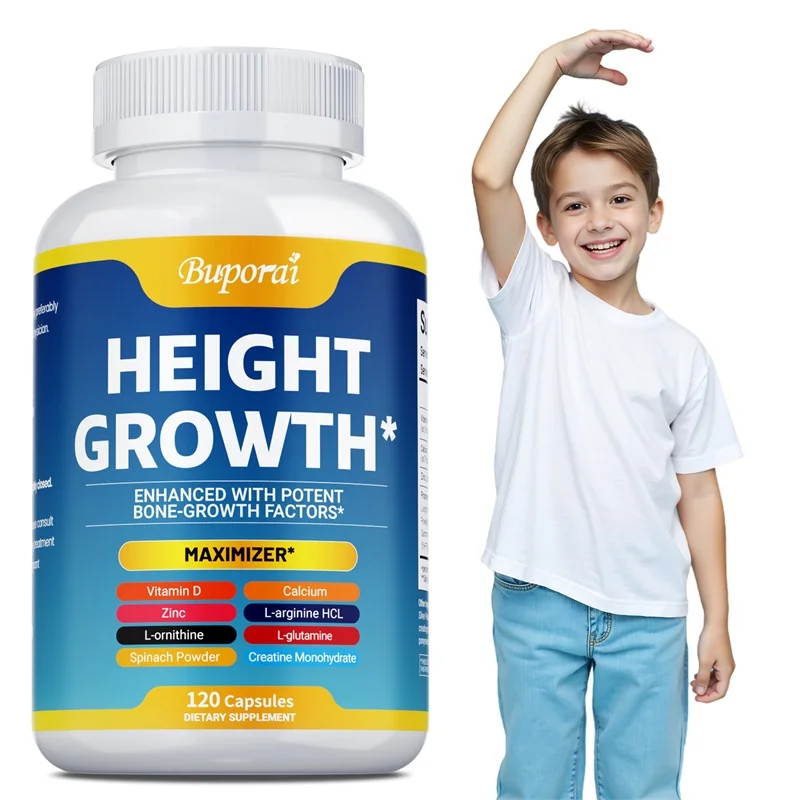 Height Growth Supplement with Vitamins and Calcium Zinc Improves Bone Strength Natural Capsules Promotes Growth Improve Immunity